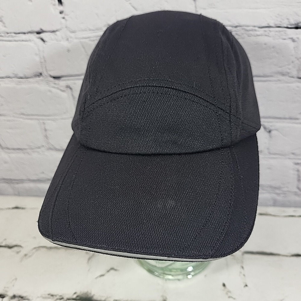 REI Unisex Cycling Cap Black 5-Panel OSFA Marathon Running Ball Cap